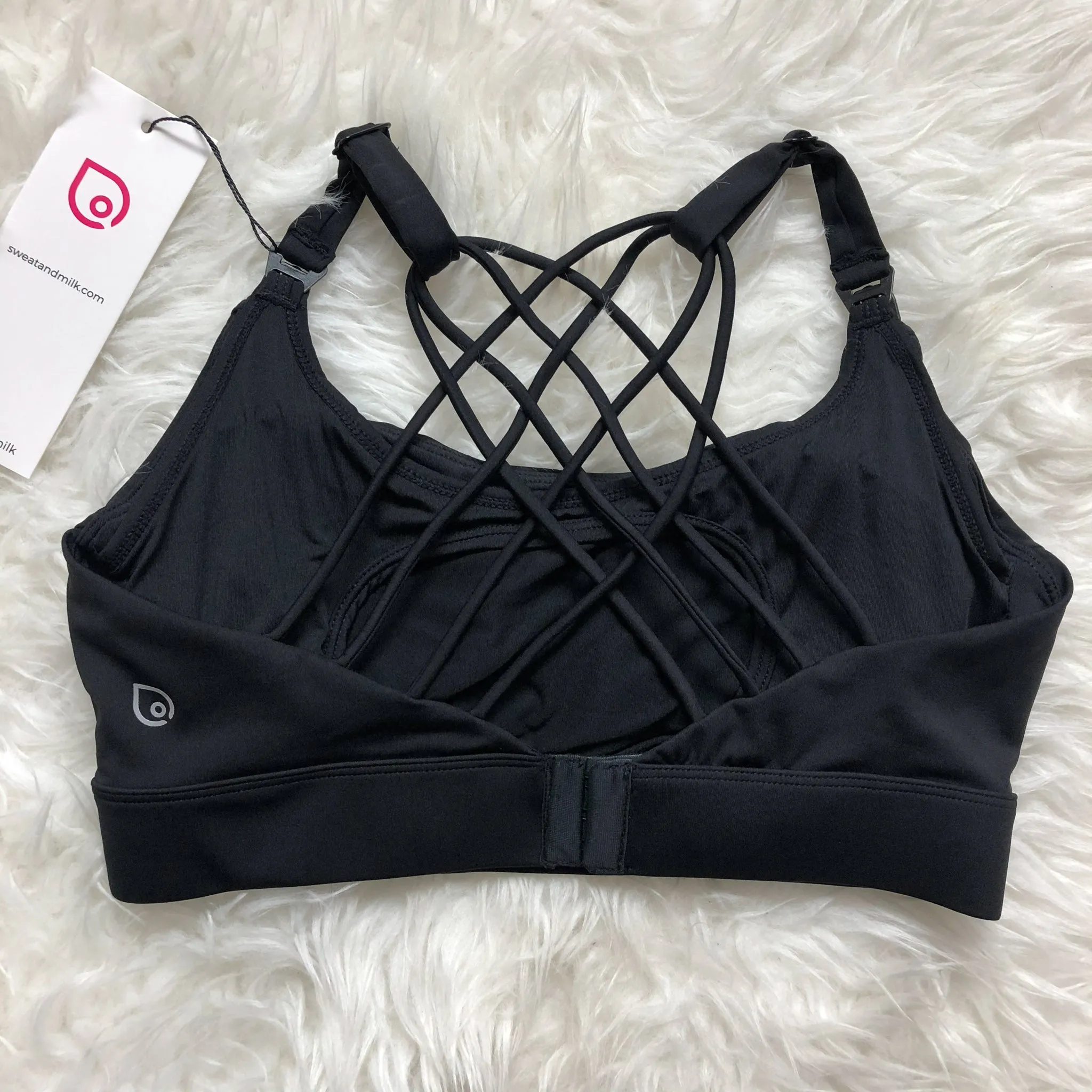 Océane - Exclusive Hands Free Pumping Sports Bra (Noir)