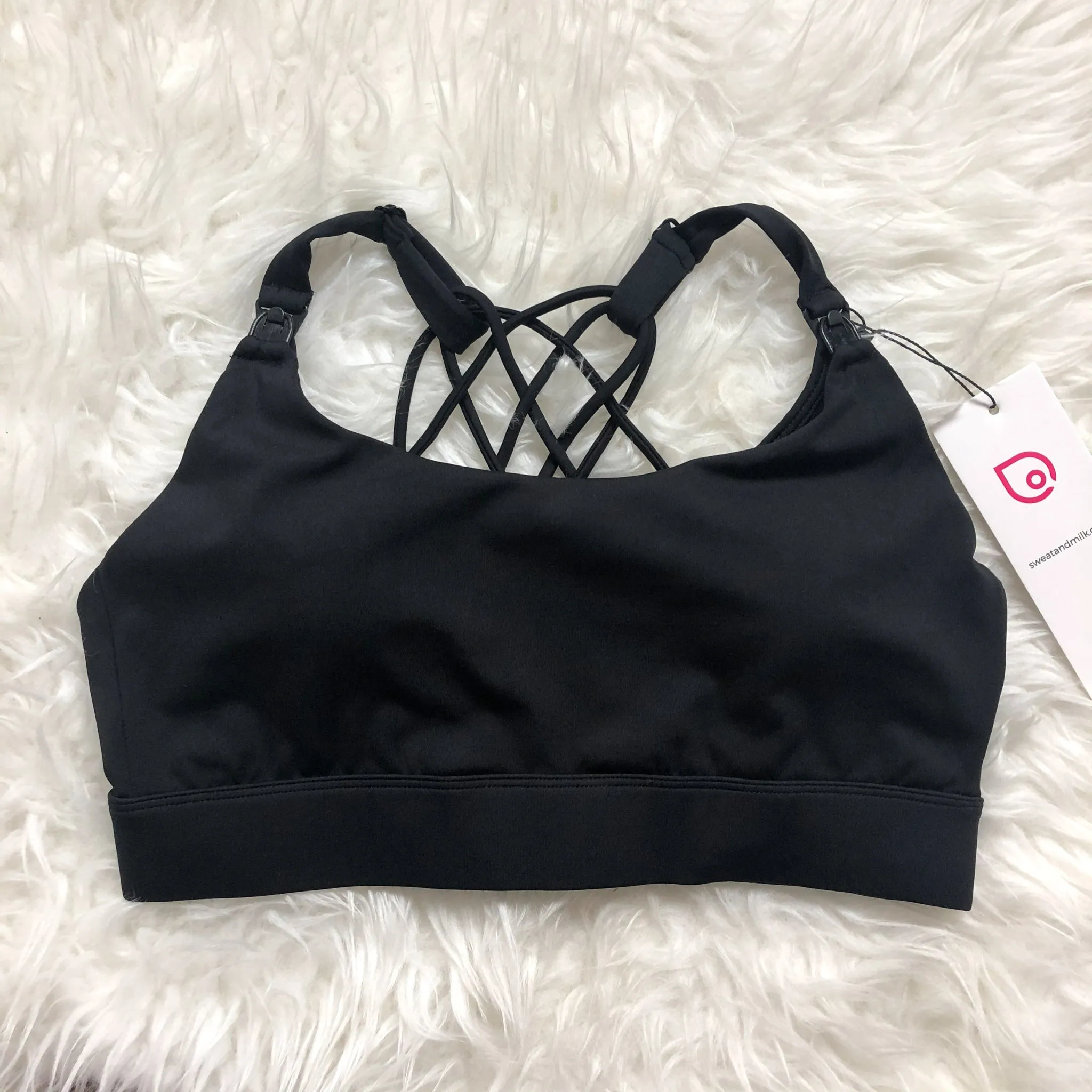 Océane - Exclusive Hands Free Pumping Sports Bra (Noir)