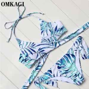 OMKAGI Brazilian Bikini 2017 Swimsuit Swimwear Women Bathing Suit Biquini Push Up Bikini Set Maillot De Bain Femme Beachwear