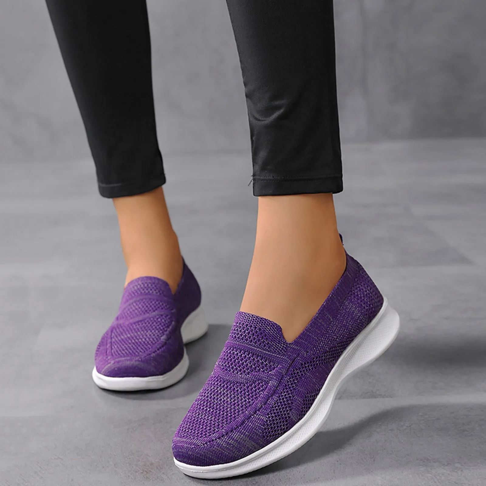 Owlkay Ladies Fashion Mesh Breathable Sneakers