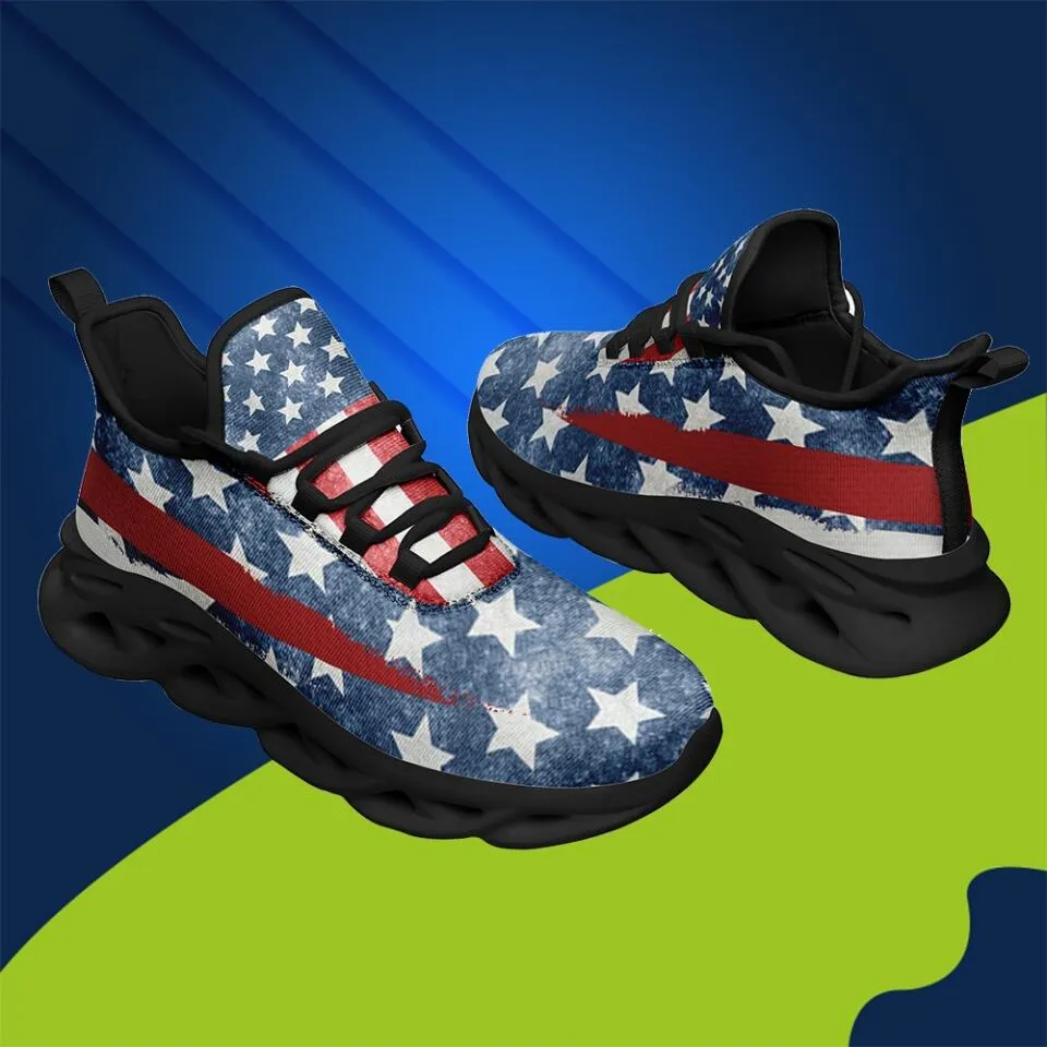 Personalized company gifts, Personalized Corporate Gifts MaxSoul-B03008 Custom Max Soul American Flag, USA Flag Sneakers Max Soul, Shoes, Printed Shoes