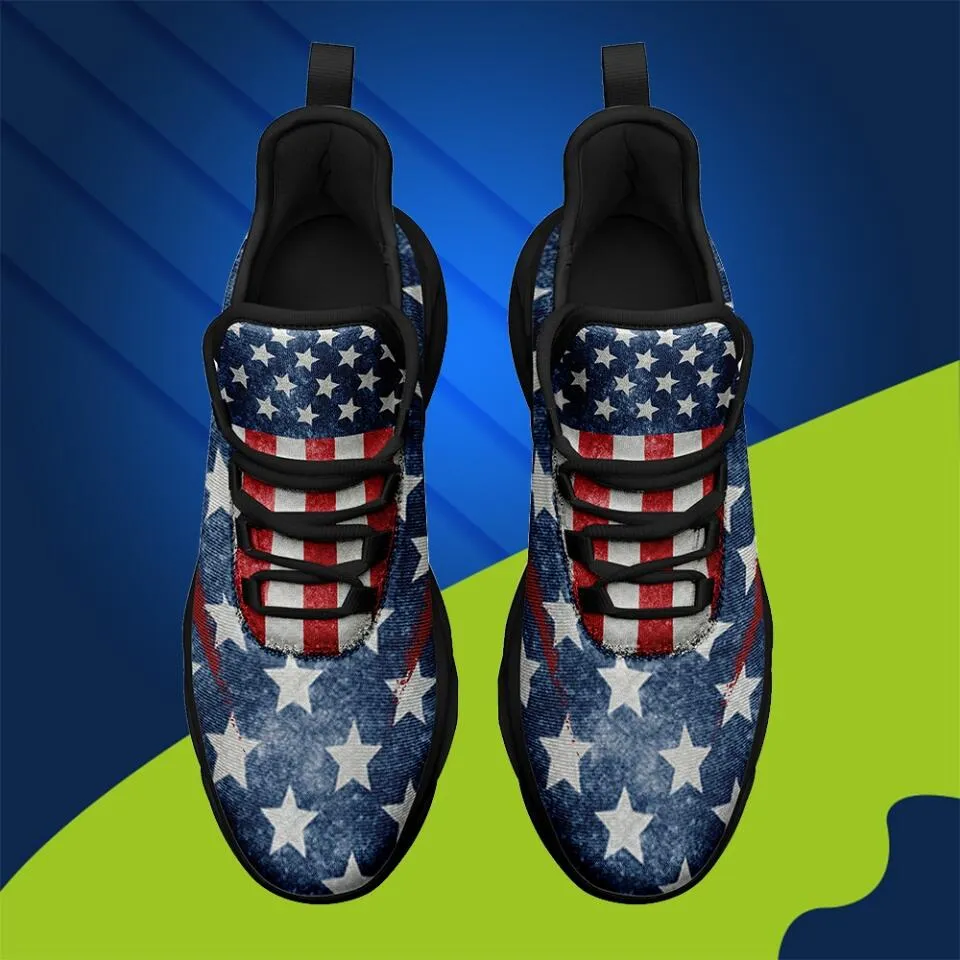 Personalized company gifts, Personalized Corporate Gifts MaxSoul-B03008 Custom Max Soul American Flag, USA Flag Sneakers Max Soul, Shoes, Printed Shoes