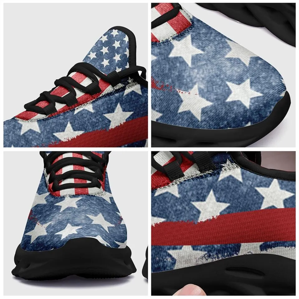 Personalized company gifts, Personalized Corporate Gifts MaxSoul-B03008 Custom Max Soul American Flag, USA Flag Sneakers Max Soul, Shoes, Printed Shoes