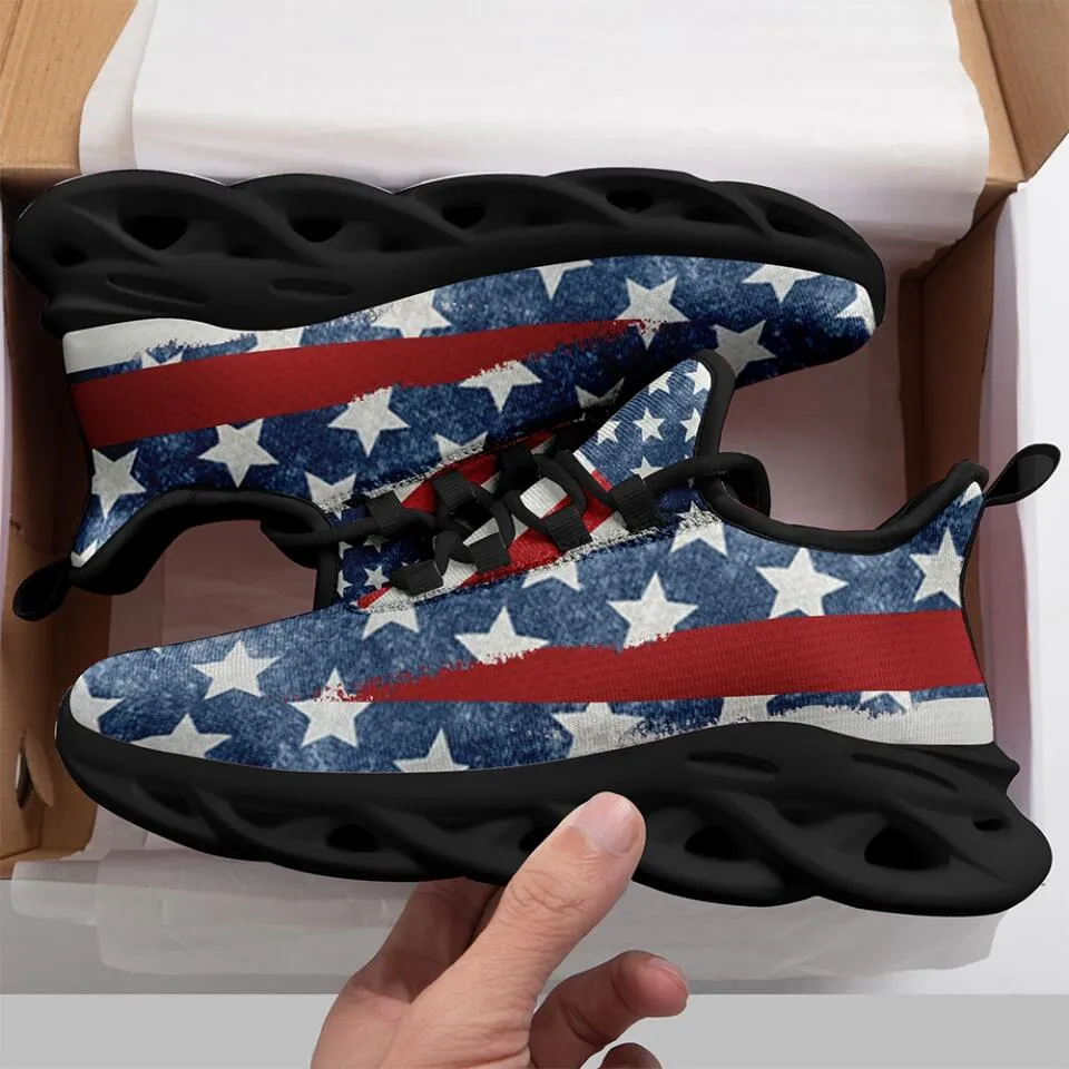 Personalized company gifts, Personalized Corporate Gifts MaxSoul-B03008 Custom Max Soul American Flag, USA Flag Sneakers Max Soul, Shoes, Printed Shoes