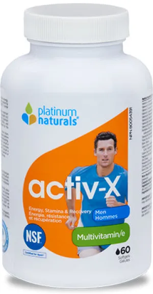 Platinum Naturals activ-x Multivitamin - Men (60 SoftGels)