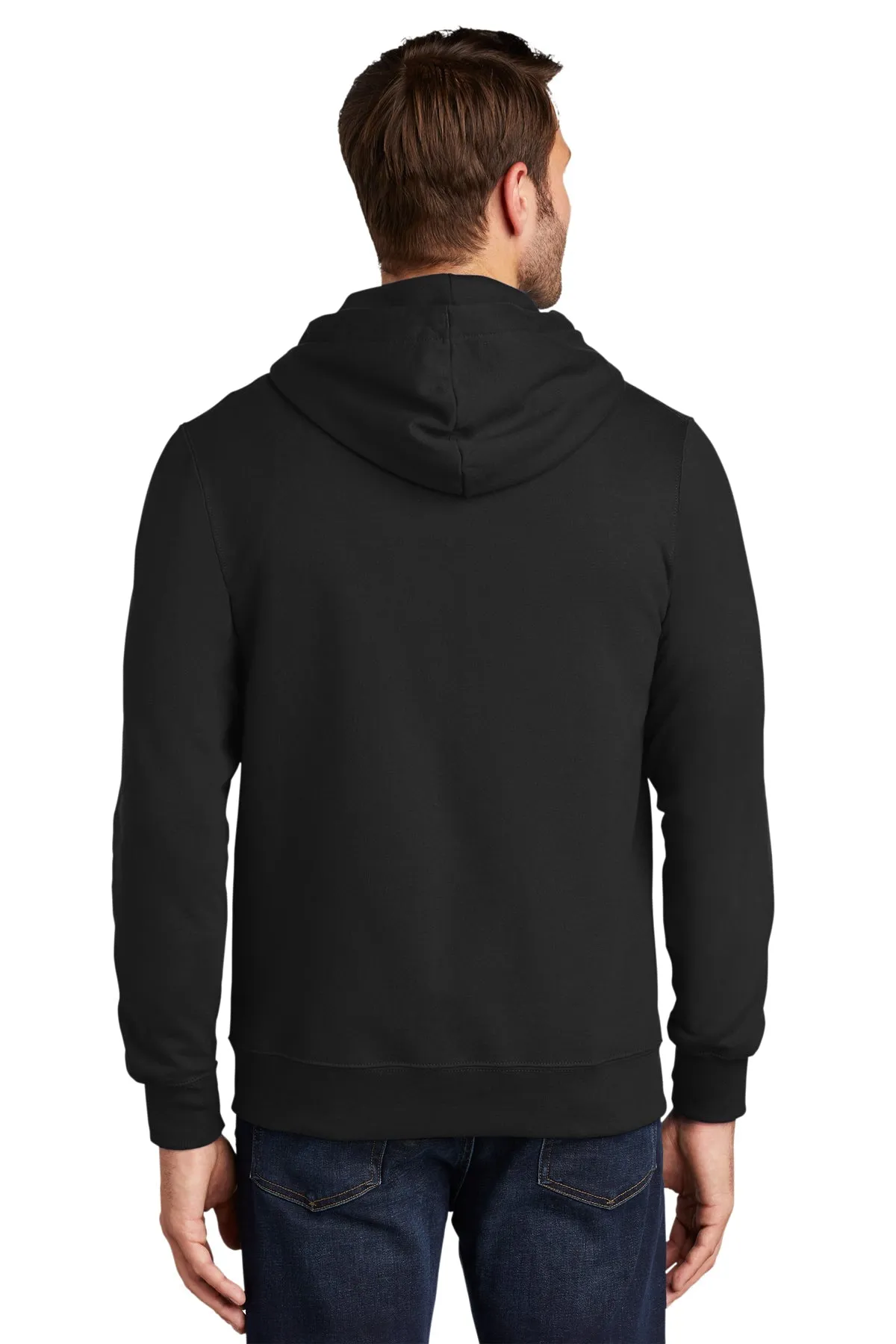 Port & Company Fan Favorite Fleece Customized Zip Hoodies, Jet Black