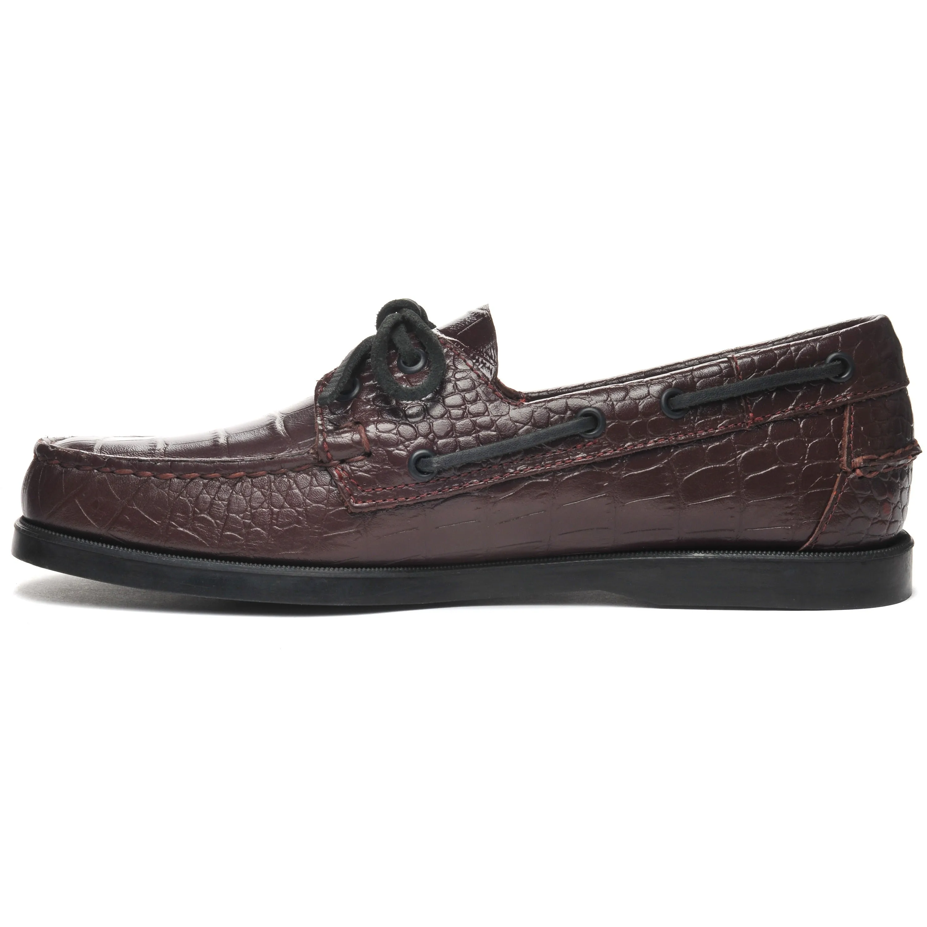 Portland Exotic - Croc Burgundy