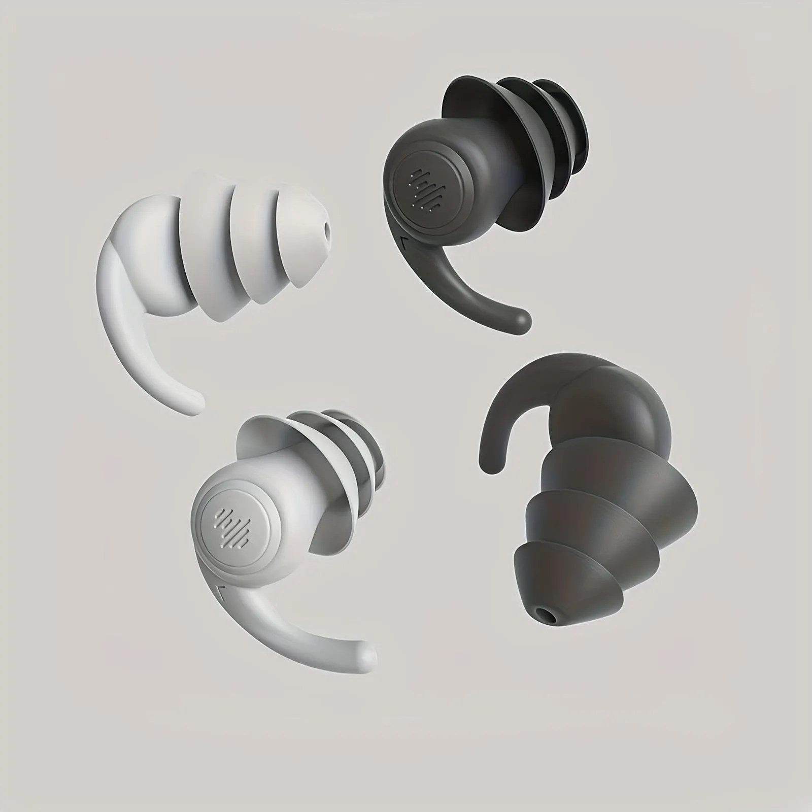 Premium Noise Cancelling Reusable Ear Plugs with Silicone Design