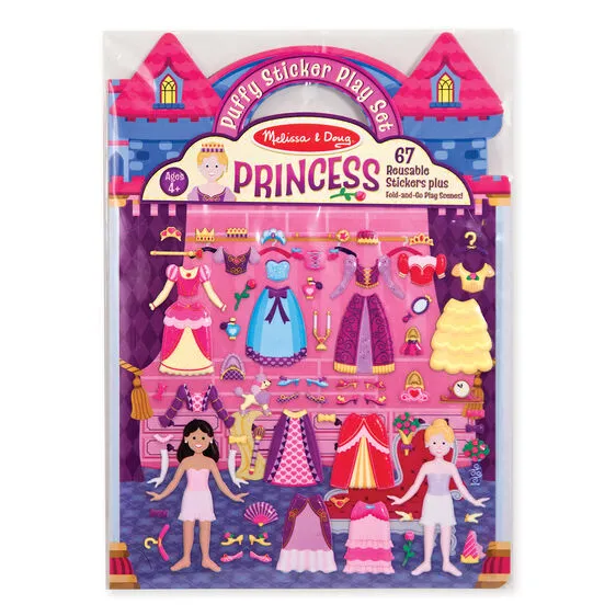 Princess Puffy Sticker Play Set