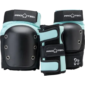 PRO-TEC - JUNIOR 3-PACK PAD SET BLACK/BLUE