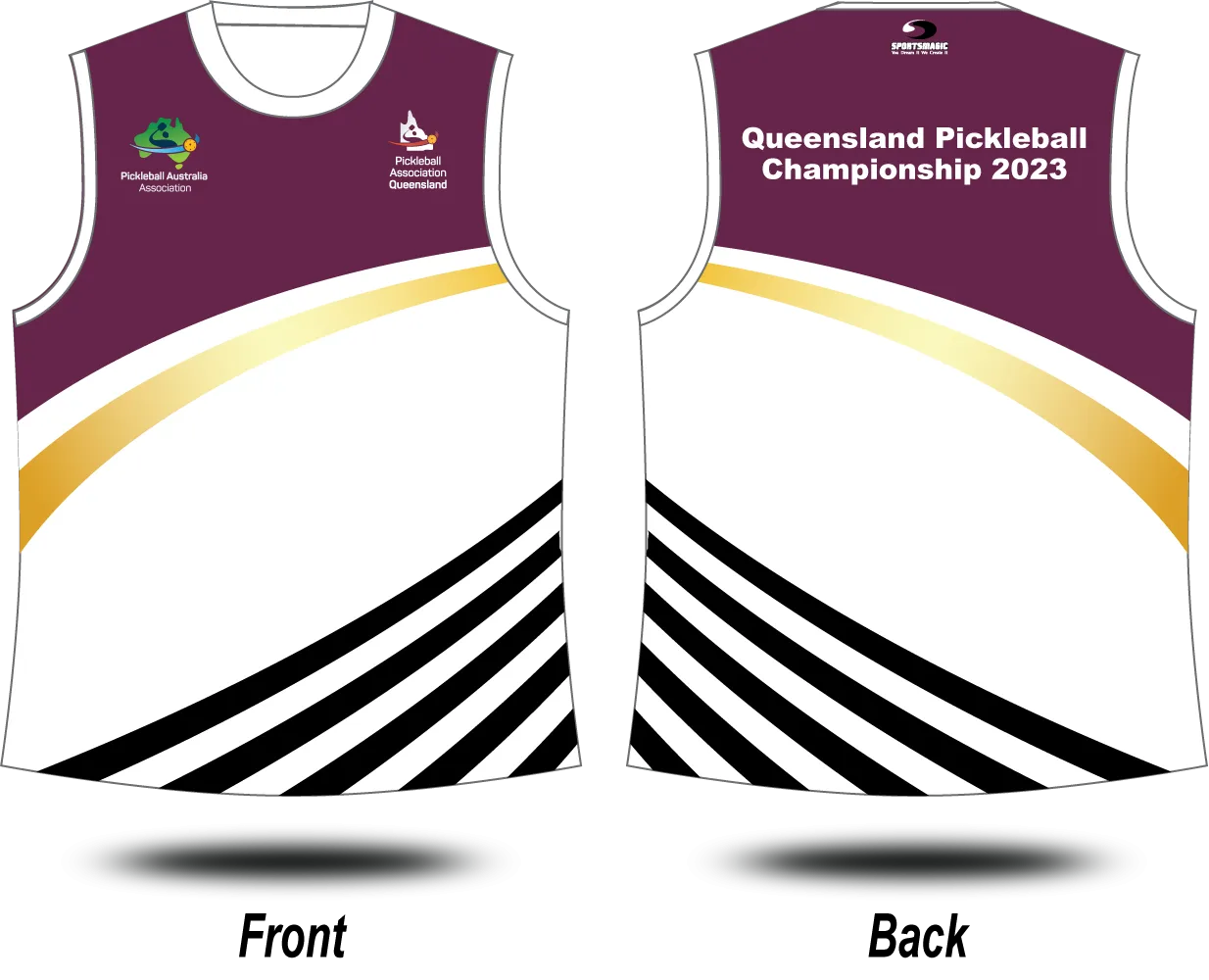 QUEENSLAND PICKLEBALL - 2023 Championship Singlet B