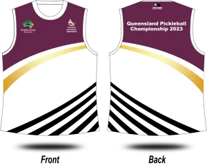 QUEENSLAND PICKLEBALL - 2023 Championship Singlet B