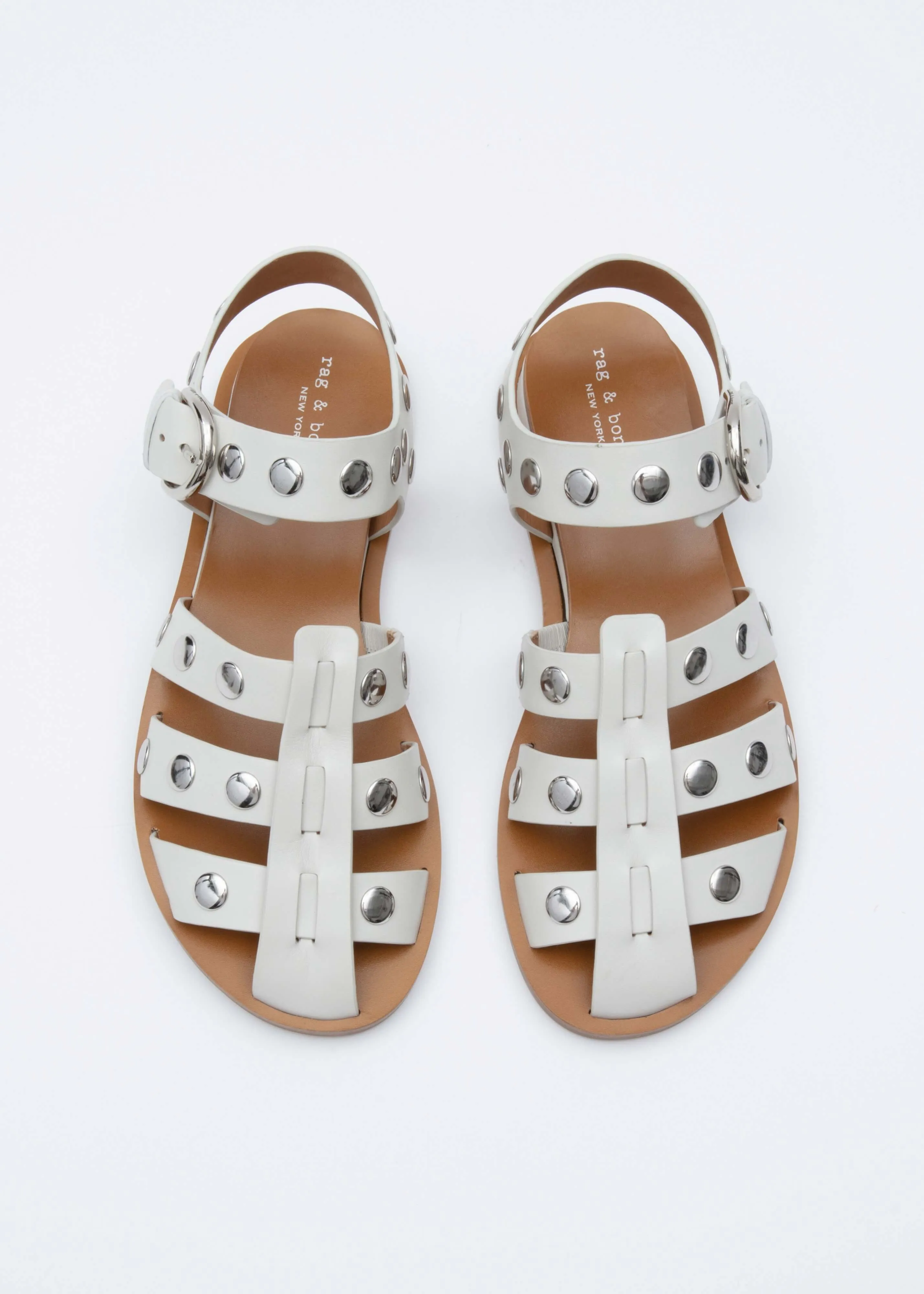 Rag & Bone - Beau Fisherman sandal in Antique White