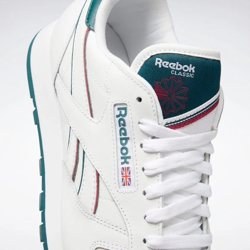 REEBOK CL LEATHER - Ftwr White / Midnight Pine / Punch Berry