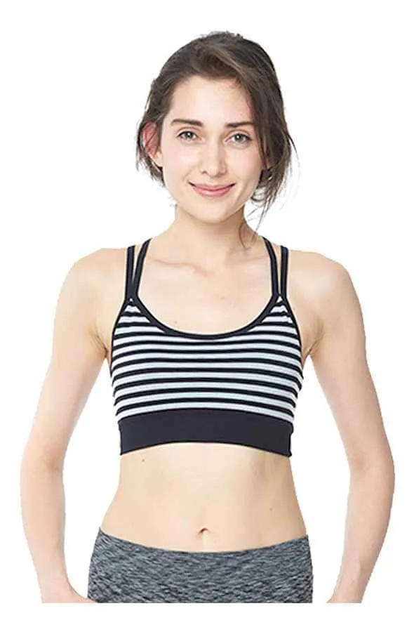 Sailor Stripe Sports Bra