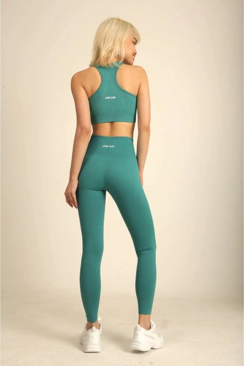 Seamless Sports Bra - Ocean Green