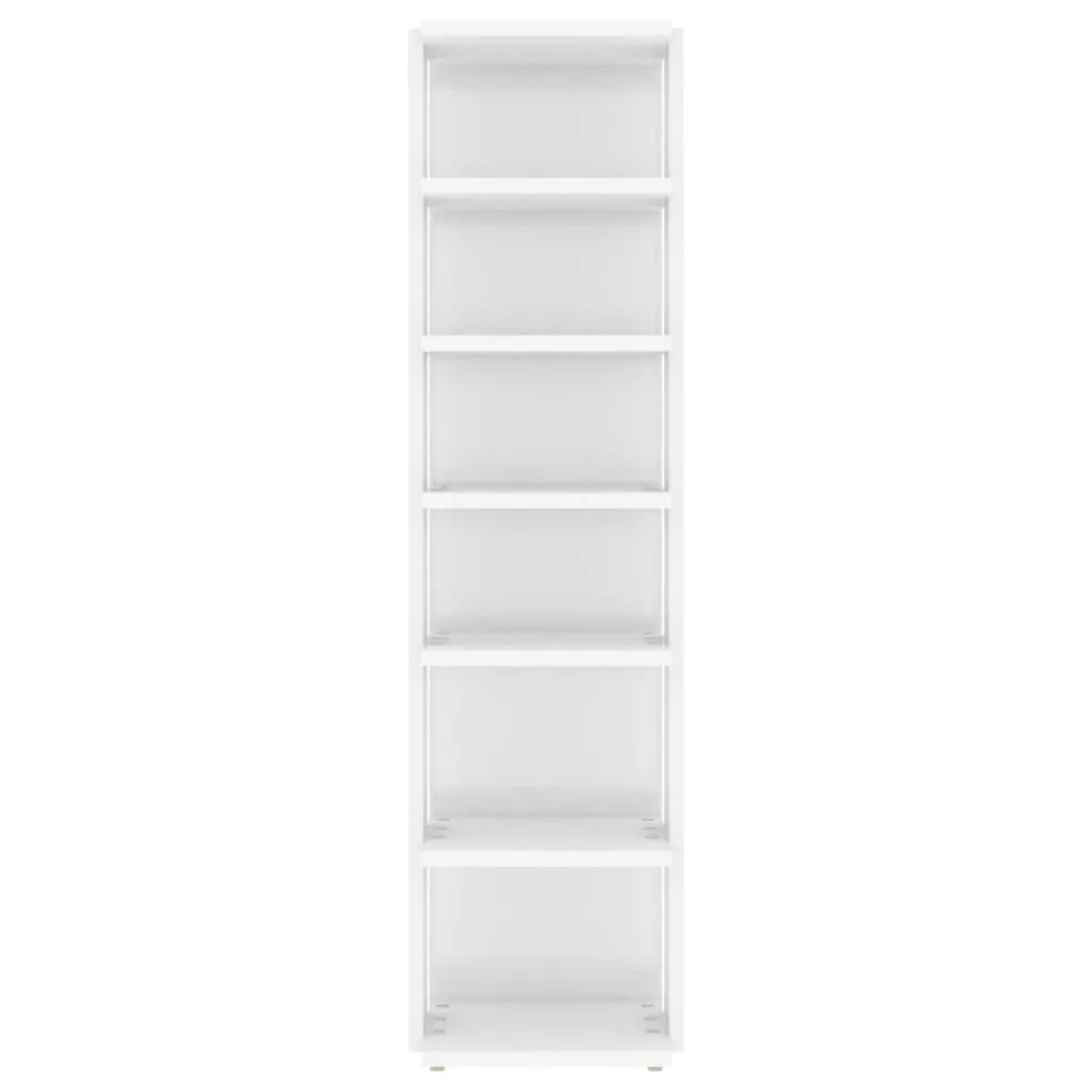 Shoe Cabinets 2 pcs High Gloss White 25x27x102 cm