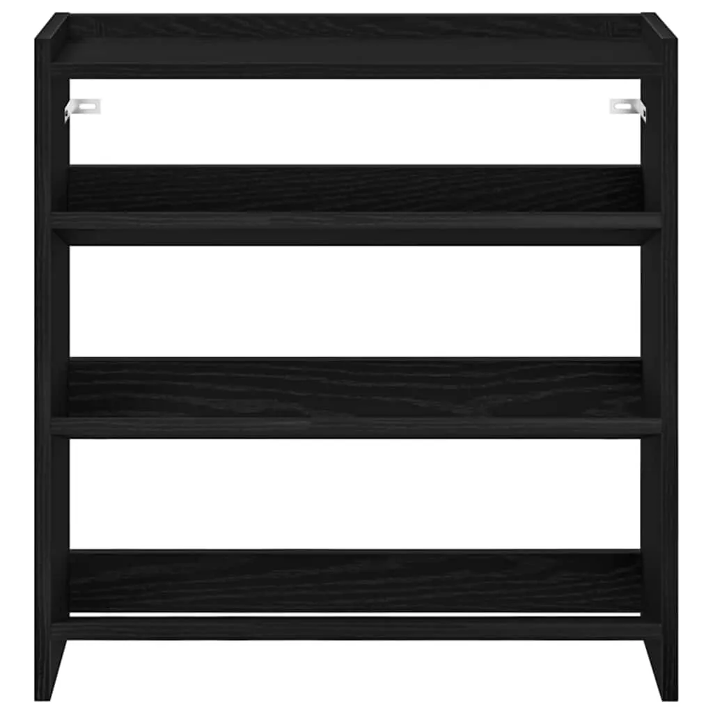 Shoe Rack Black 60x25x62 cm Engineered Wood