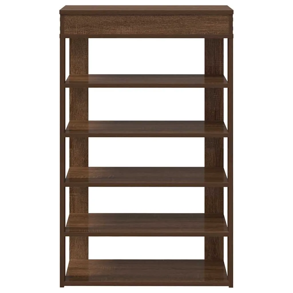 Shoe Rack Brown Oak 60x30x98 cm Engineered Wood