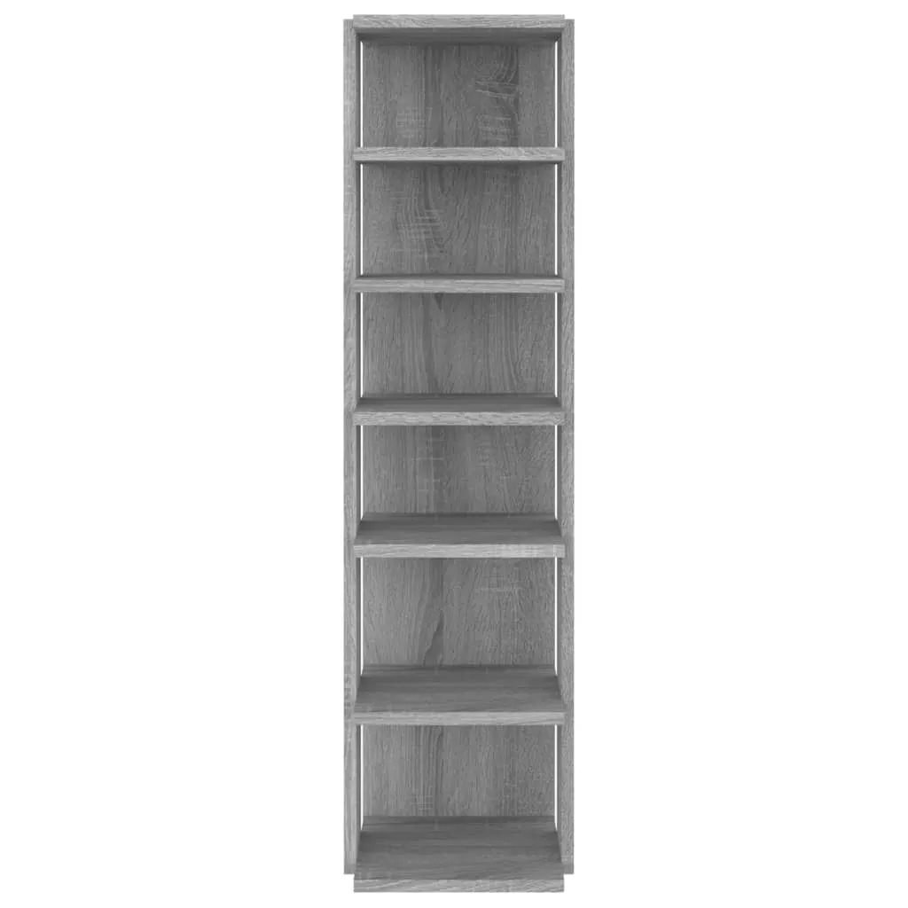 Shoe Rack Grey Sonoma 25x27x102 cm Engineered Wood