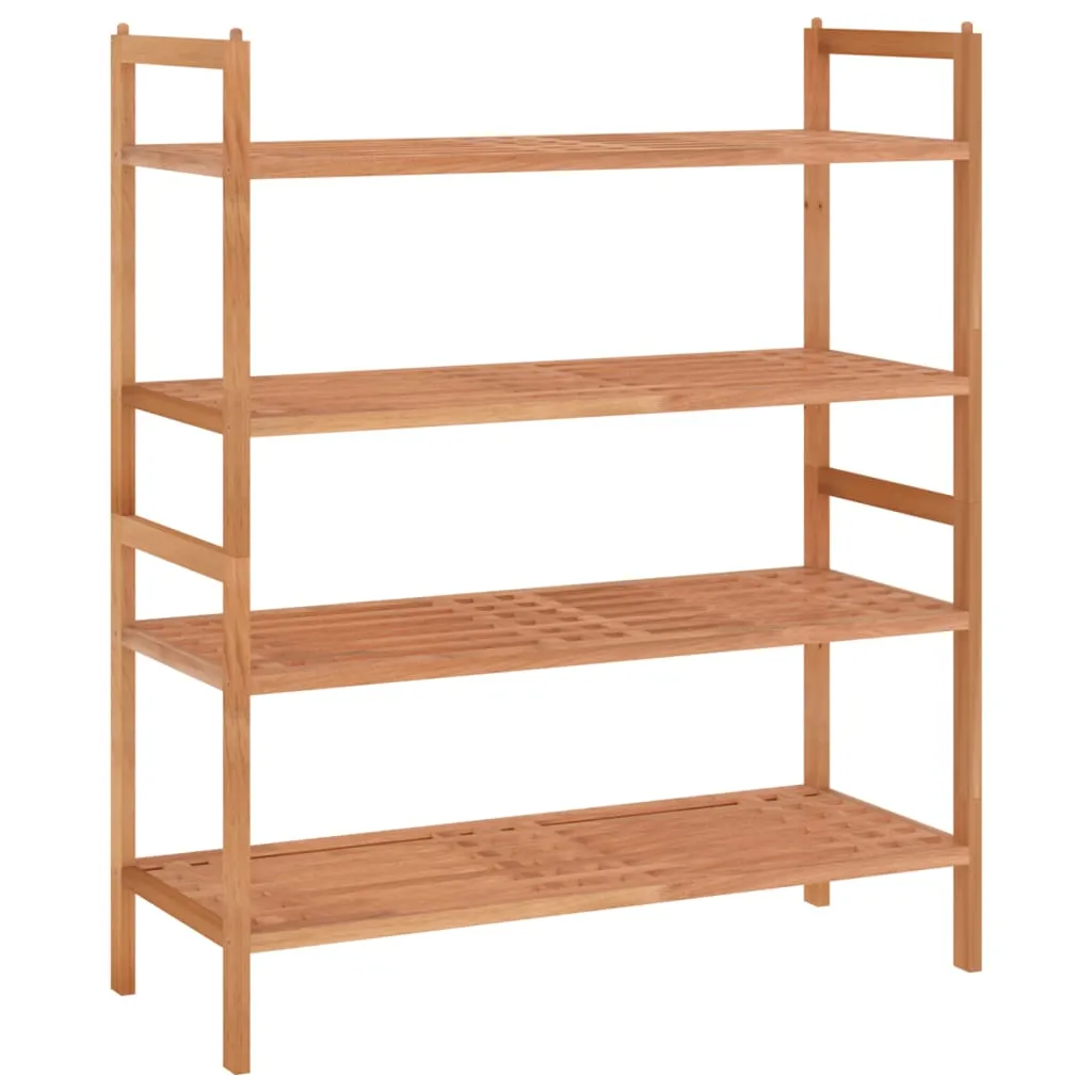 Shoe Racks 2 pcs 69x27x41 cm Solid Wood Walnut