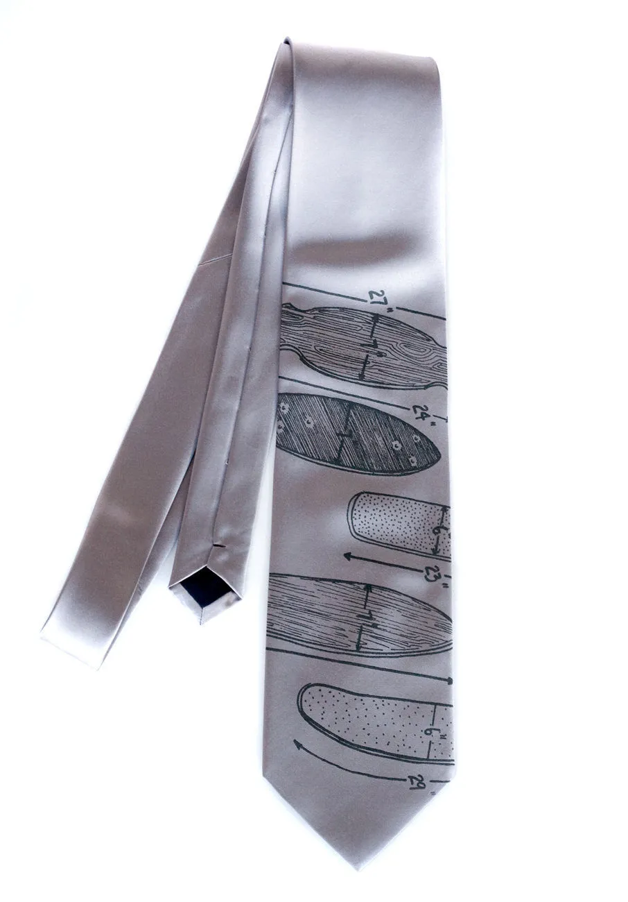 Skateboard Silk Necktie, "Skate or Tie"