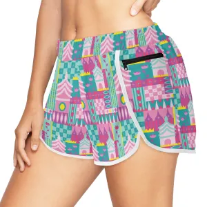 Small World Women's Athletic Sports Shorts