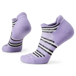 Smartwool Run Targeted Cushion Stripe Ultra Violet Low Ankle Socks (Women's)