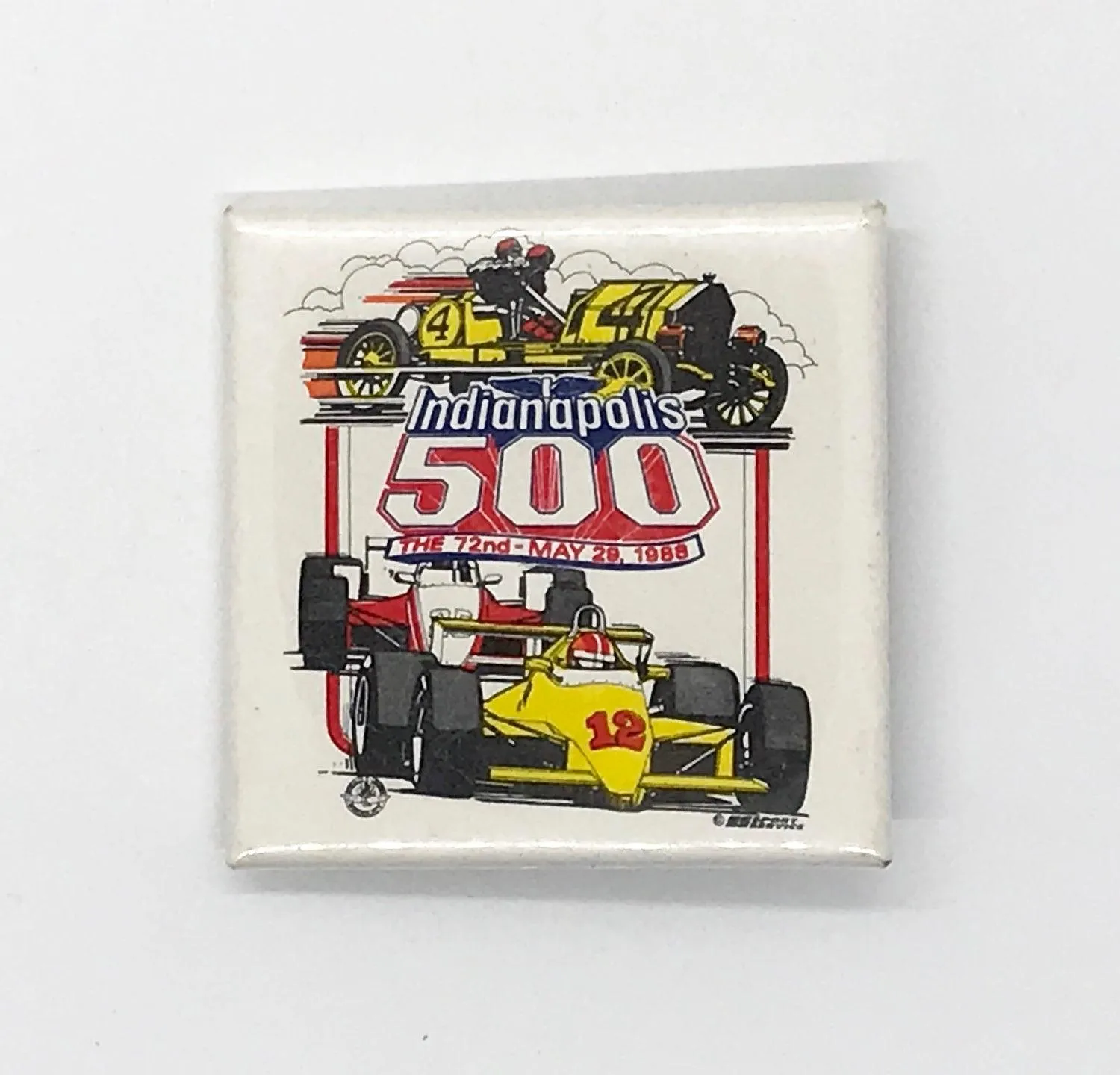 Square Indianapolis 500 Pin (1988)