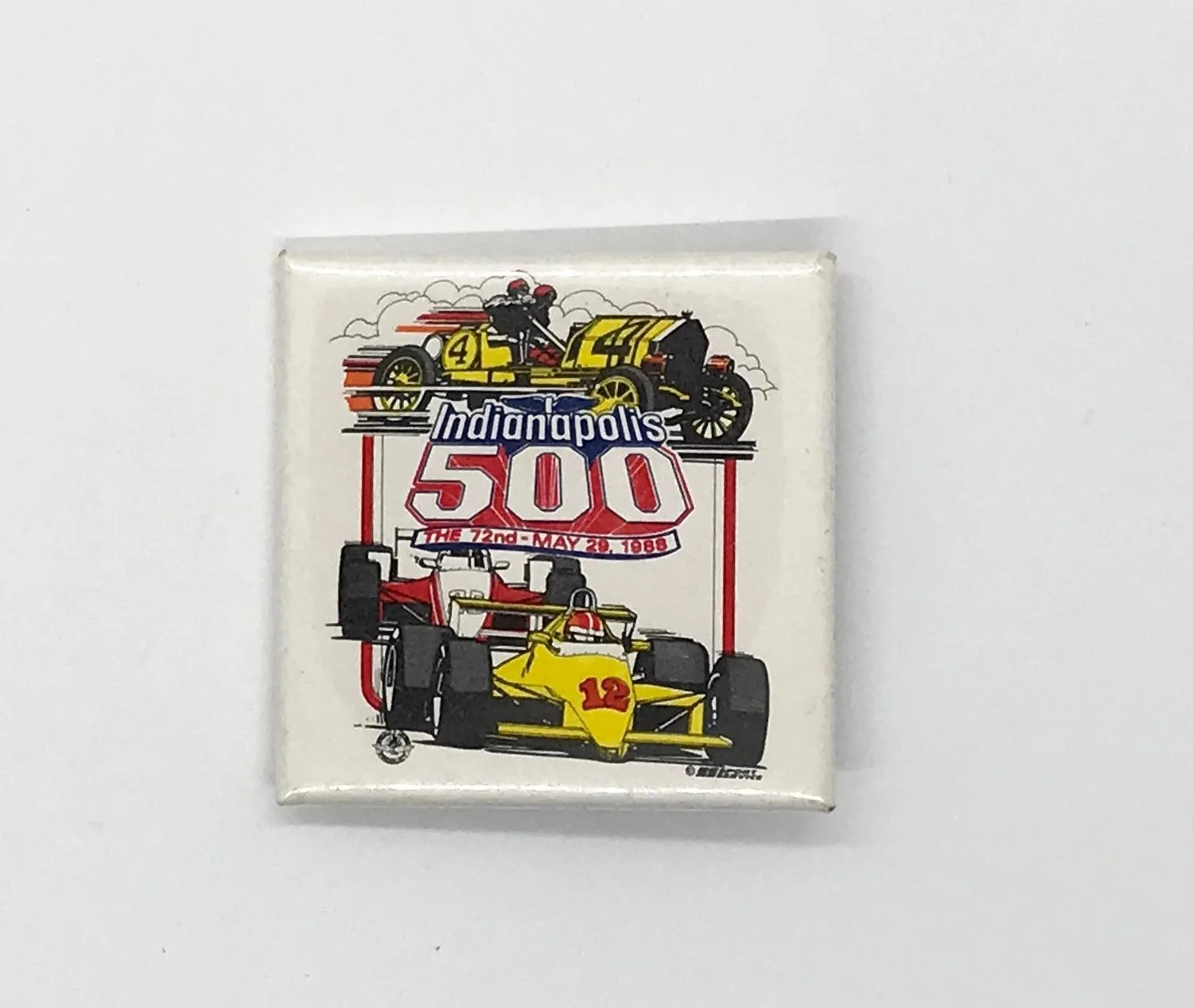 Square Indianapolis 500 Pin (1988)