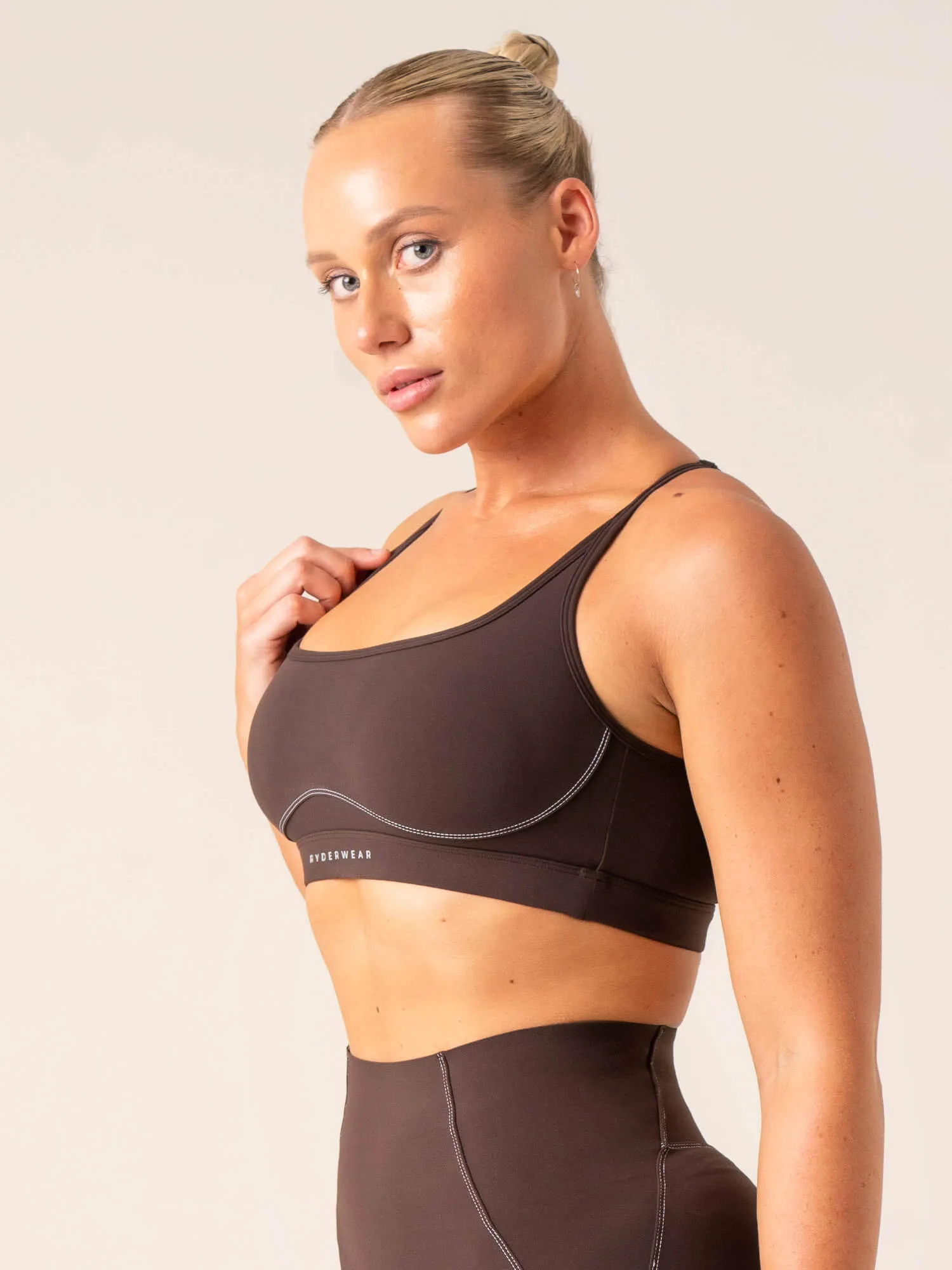 Stride Sports Bra - Chocolate