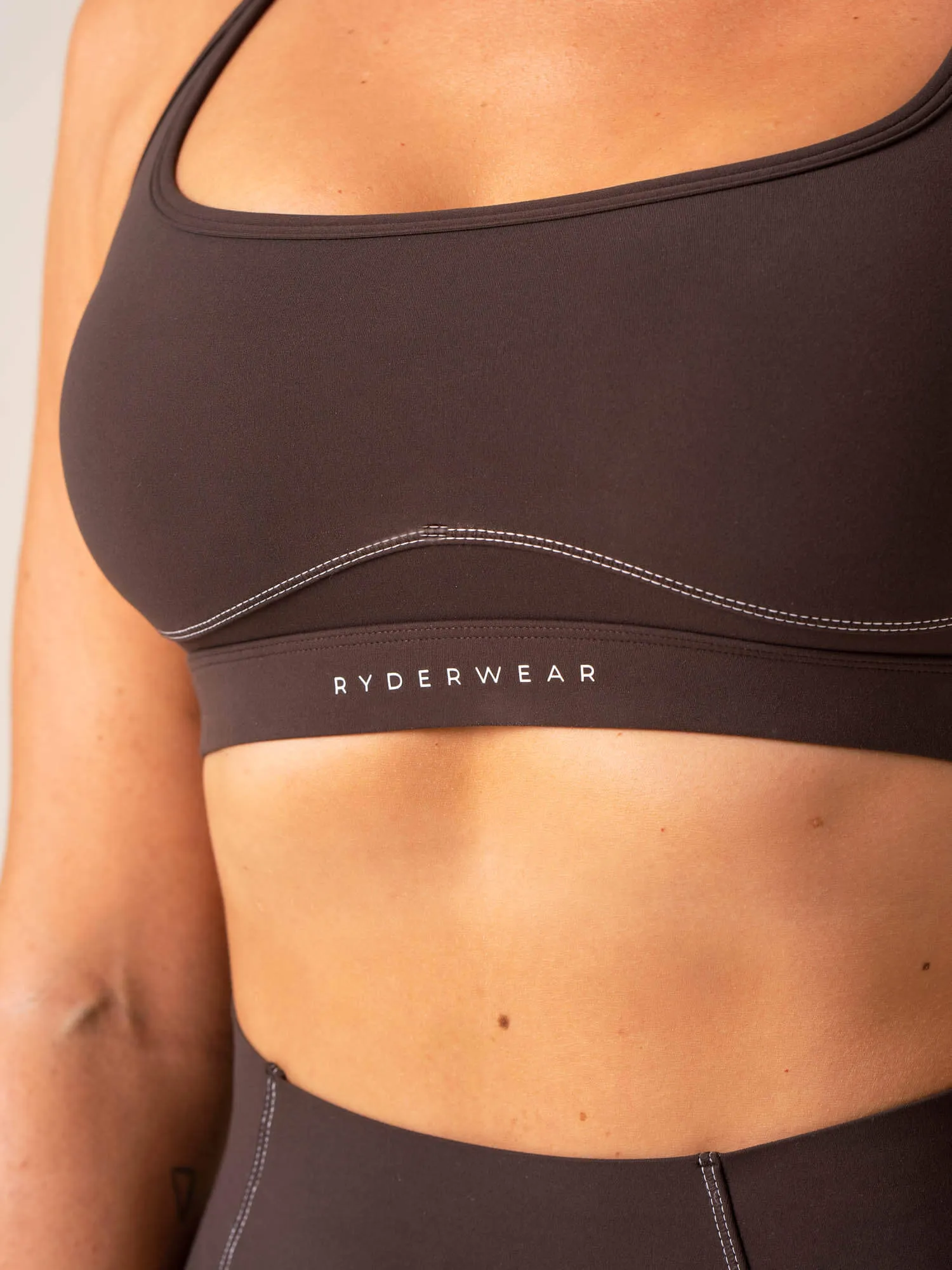 Stride Sports Bra - Chocolate