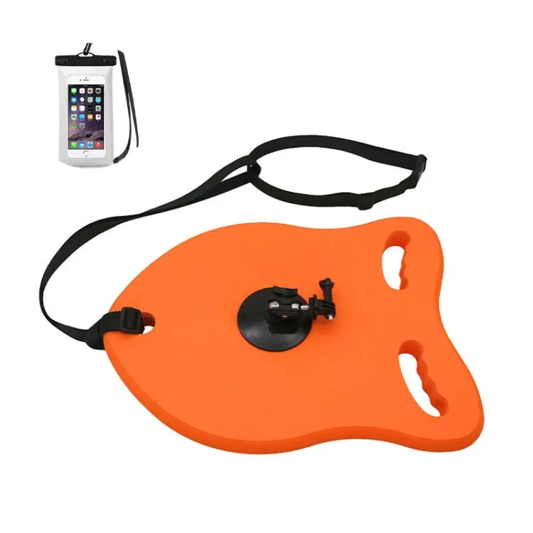 Swimming Floating Board Cell Phone Camera Shooting Auxiliary Equipment With Camera Stand Traction Rope Waterproof Bag