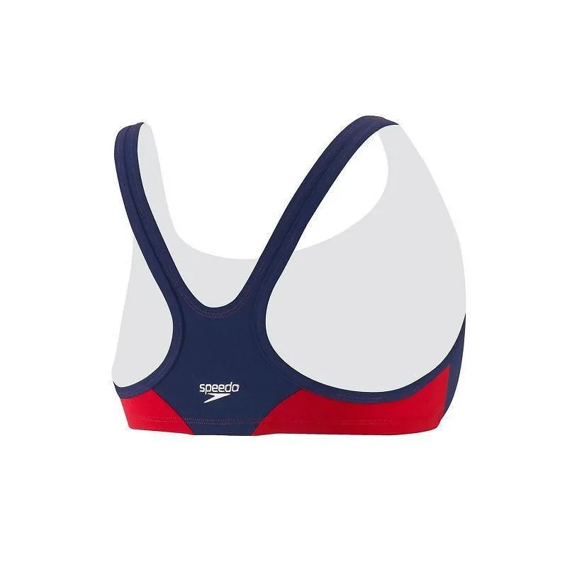 Team Speedo Sports Bra w/ Guard Logo - Red