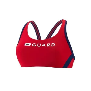 Team Speedo Sports Bra w/ Guard Logo - Red