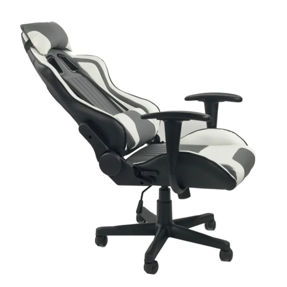 TITAN-X SERIES/ 1063 GAMING CHAIR (GREY & WHITE)