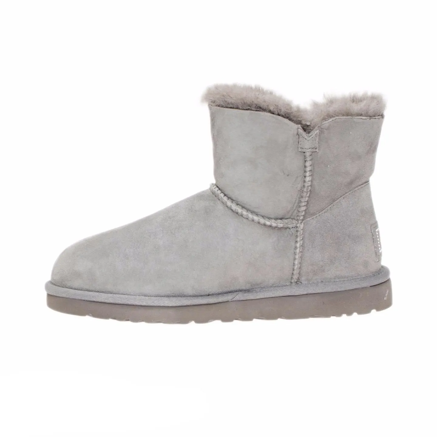 UGG Mini Bailey Button Bling Grey Boots