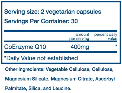 Vital Nutrients Co Enzyme Q 10 200mg