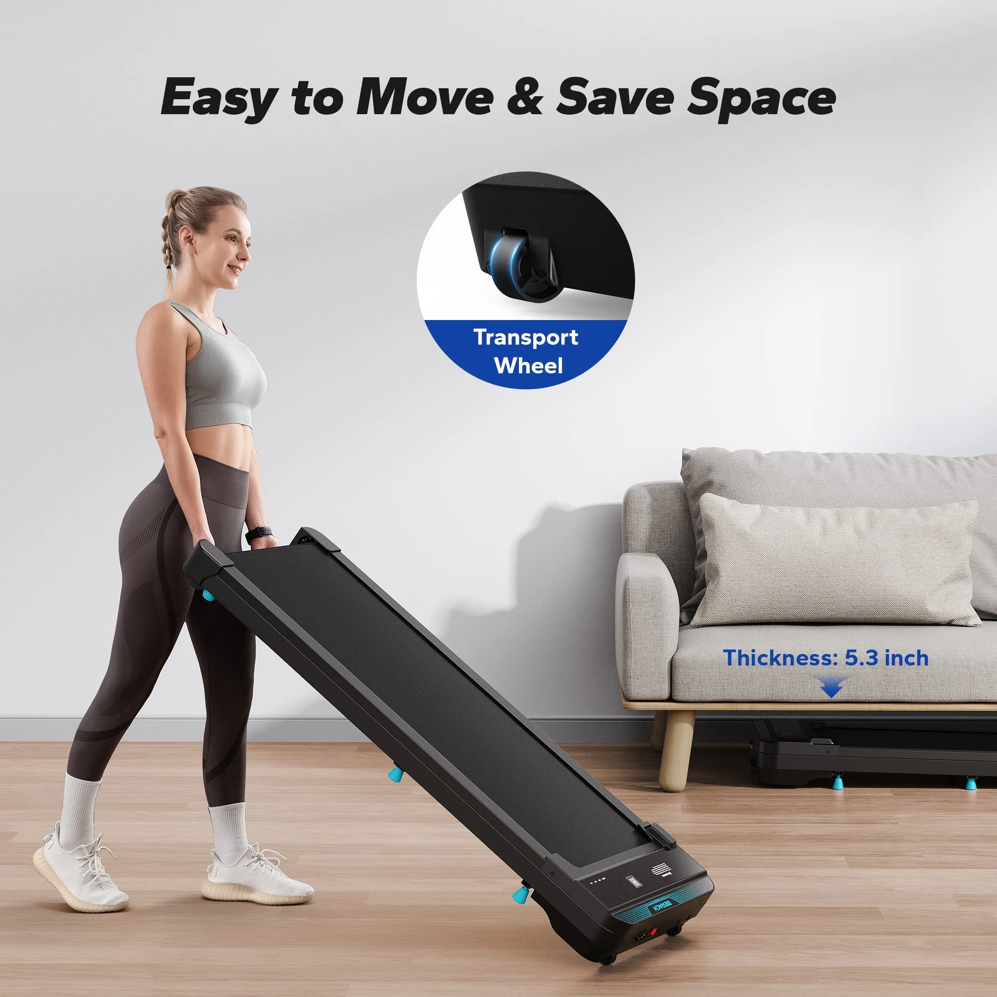 Walking Pad Under Desk Treadmill- T19