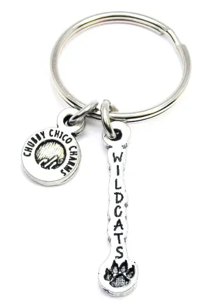 Wildcats Long Tab Key Chain