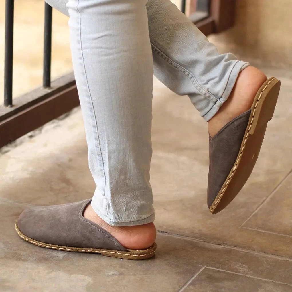 Winter Gray Sheepskin Barefoot Slipper