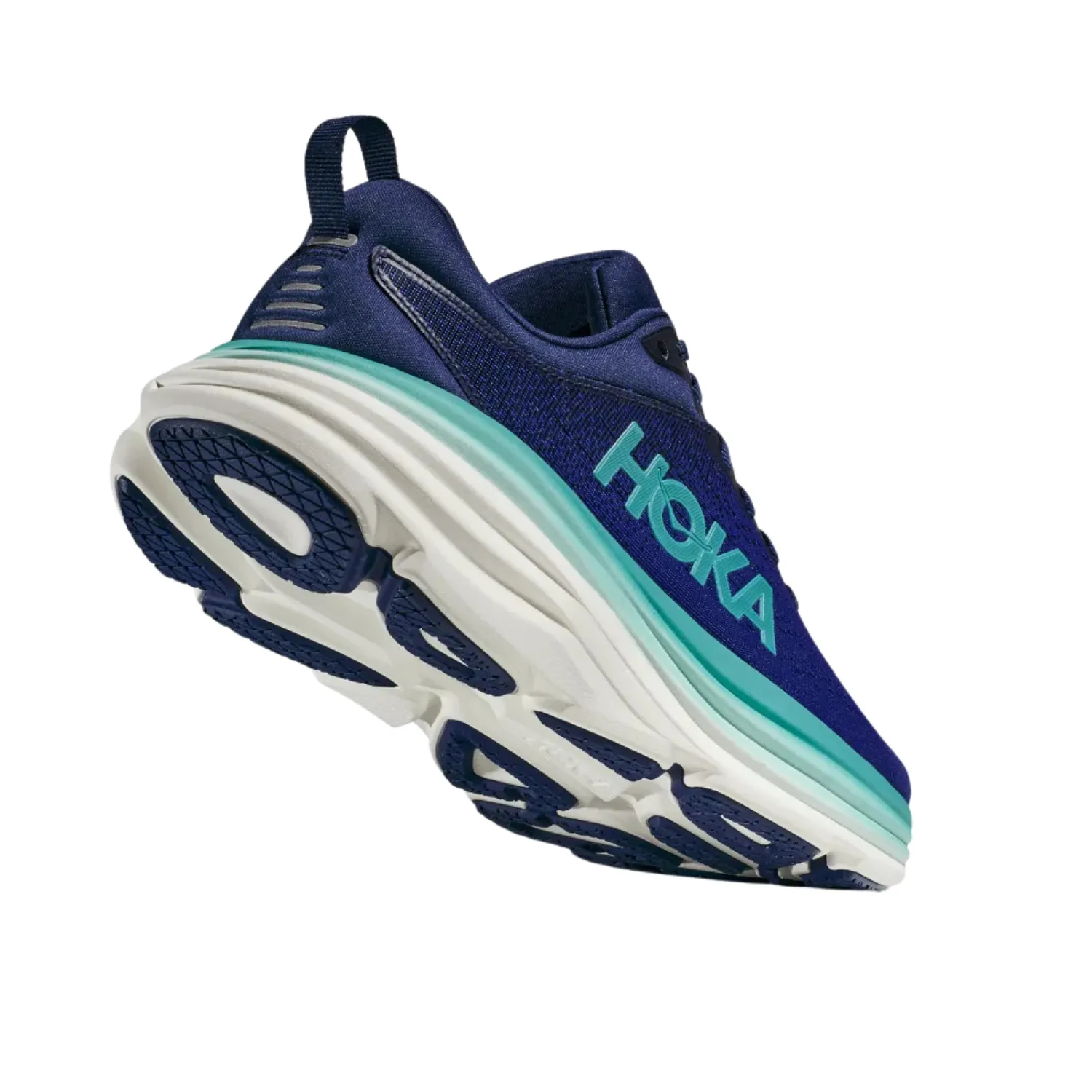 Women's Hoka Bondi 8 B Width Bellwether Blue Evening Sky