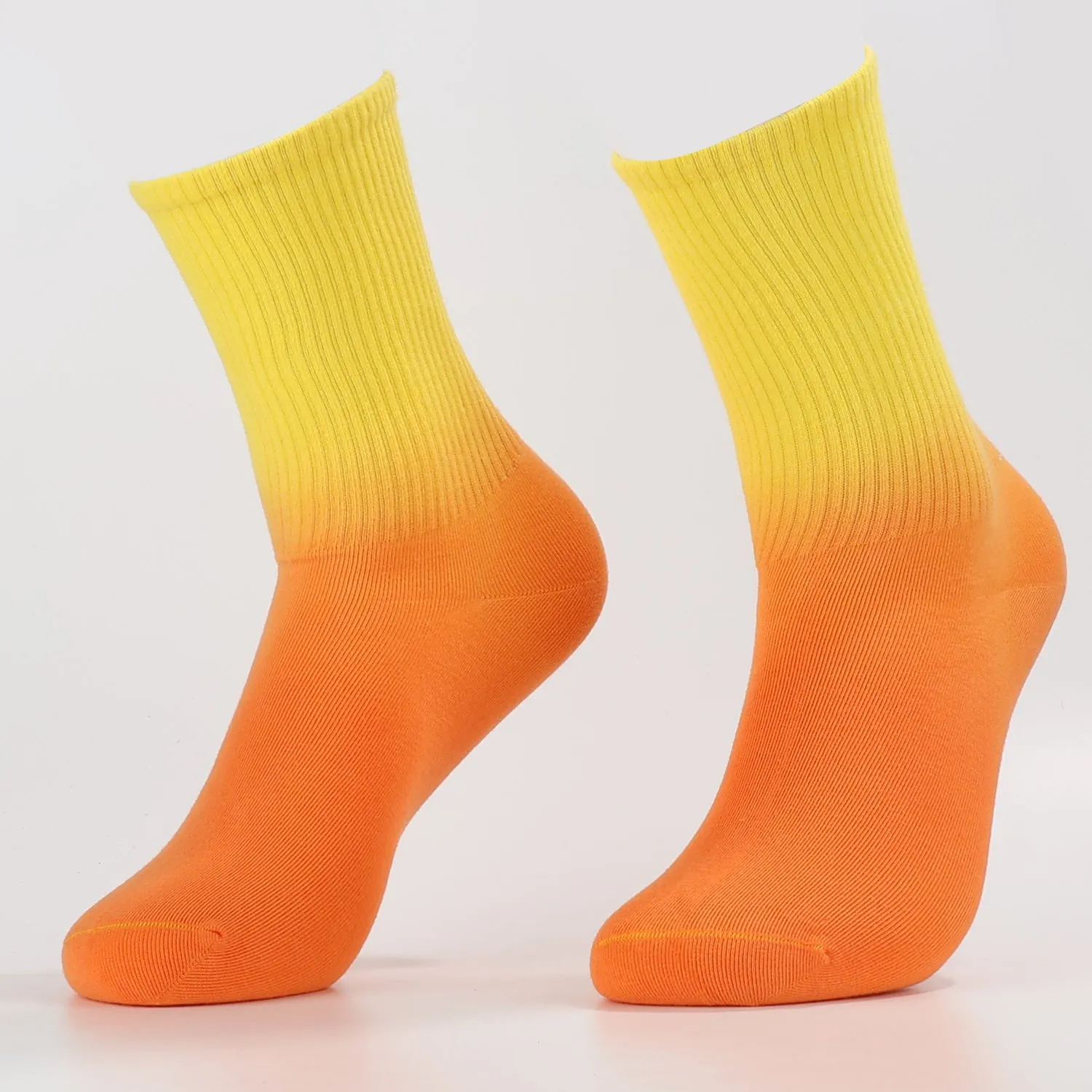 Yellow to Orange Socks