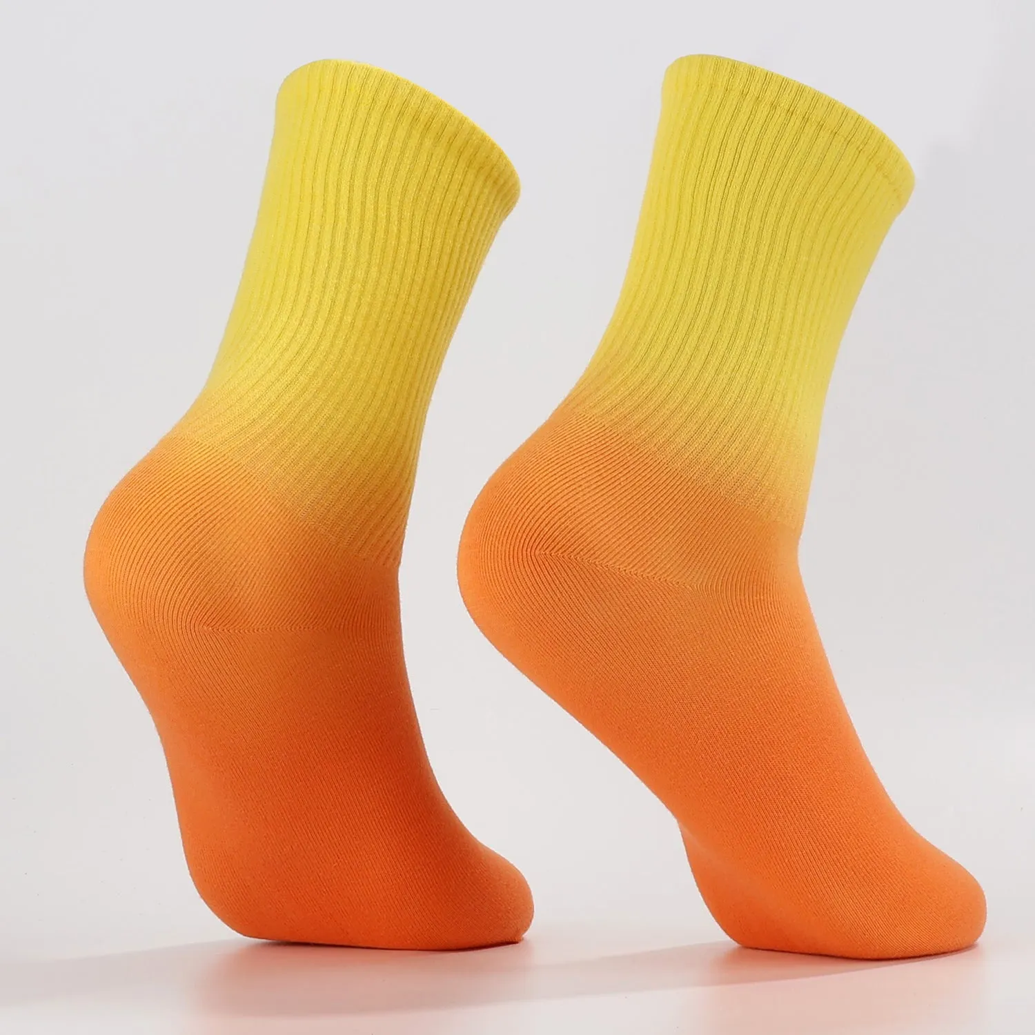 Yellow to Orange Socks