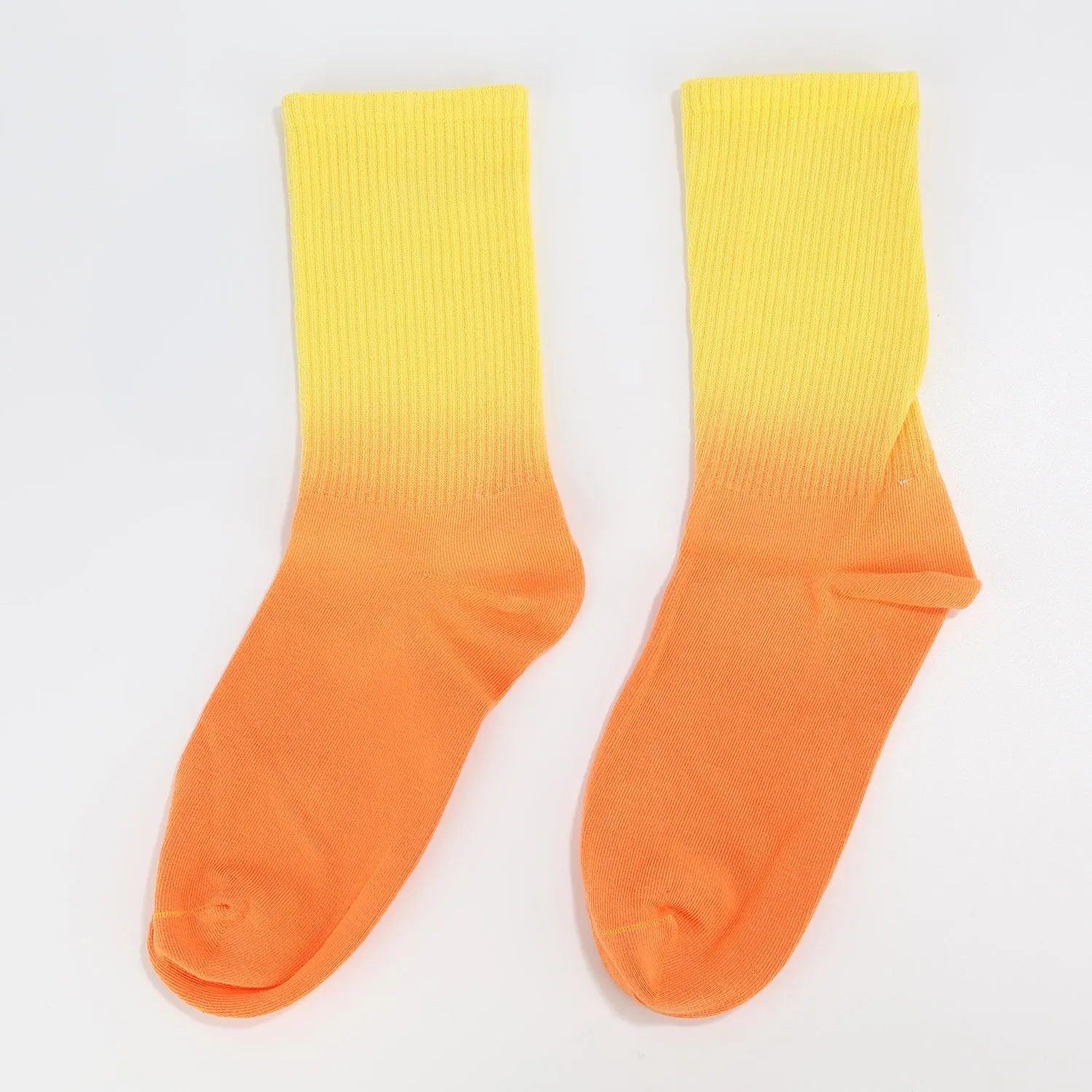 Yellow to Orange Socks