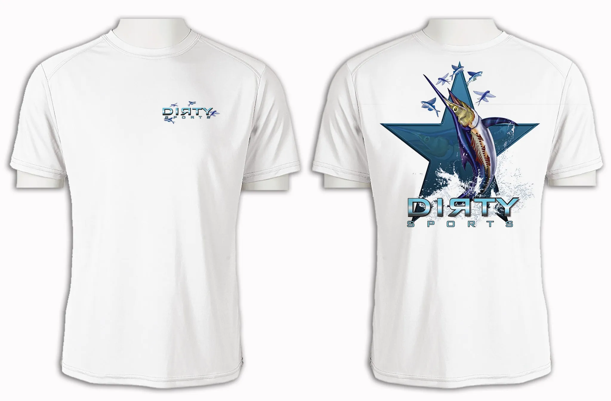 ZOMBIE SAILFISH - Short Sleeve Polyester Shirt